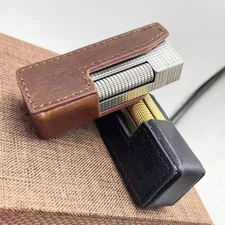 Genuine Leather Lighter Case Cover Holder Sleeve Pouches for Dunhill Rollagas