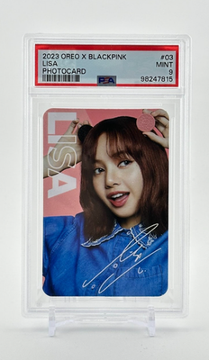 2023 Oreo x BLACKPINK Lisa #3 Photocard PSA 9 Mint Kpop Idol | eBay
