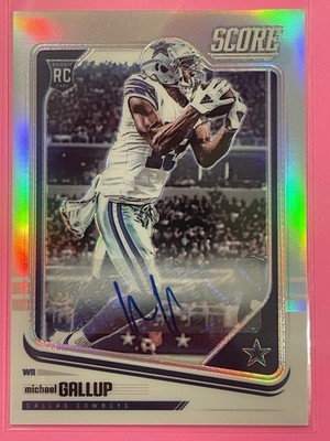 2018 Panini Honors Michael Gallup Score Update Rookie Auto RC /75 #460 Football