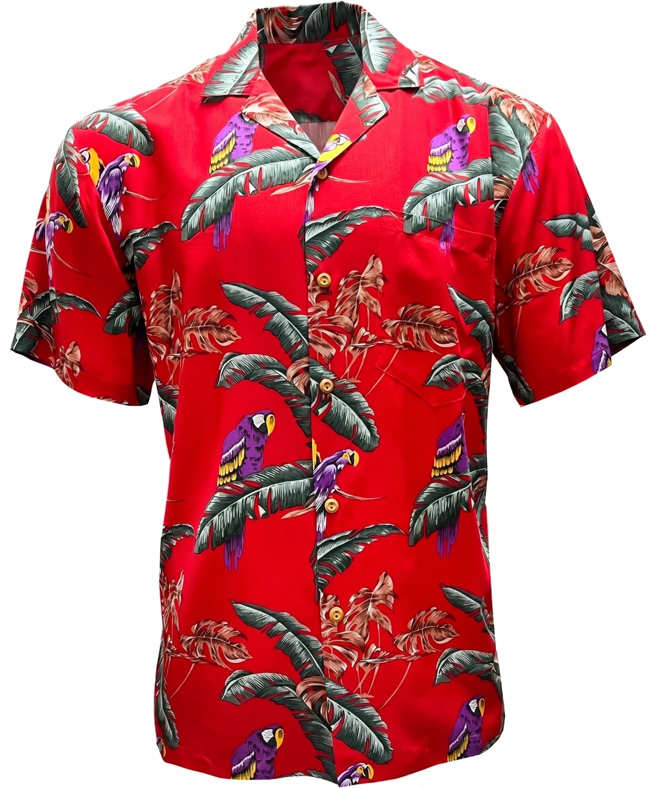 thomas magnum hawaiian shirt, Magnum, P.I., Jungle Bird Red