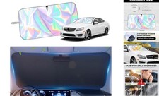 55.12  27.56" Windshield Sun Shade Foldable,Upgraded 210T S-55.12 27.56 inch