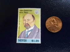 Emil A. Von Behring Nobel Prize in Medicine NEVIS Perforated Stamp
