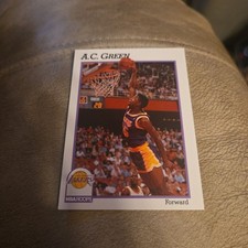 1991-92 NBA Hoops AC Green #100 Los Angeles Lakers