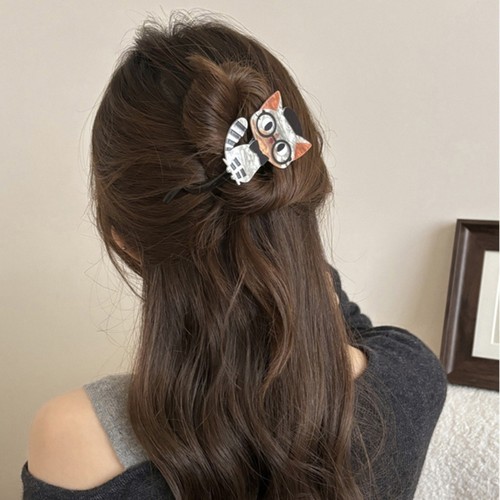 1PC Cats Shaped Hair Accessory Acrylic Hairpin Strong hold Perfect For Daily Use - Picture 4 of 12