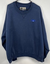 Russell Athletics Pro Cotton Blank Crewneck Sweatshirt Adult 2XL Blue Vtg Y2ks