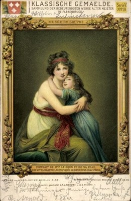 Künstler Ak Elisabeth Louise Vigee le Brun, Mme Le Brun et sa Fille - 4905532
