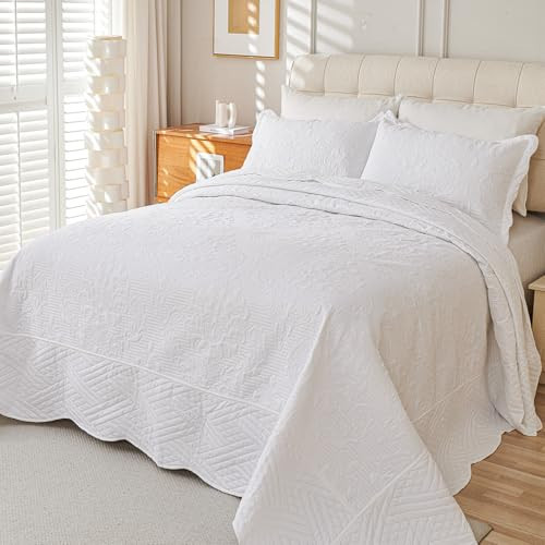 Lightweight Quilt Set Summer Comforter,Thin Soft Bedspread 3 Pieces Queen - Picture 1 of 7