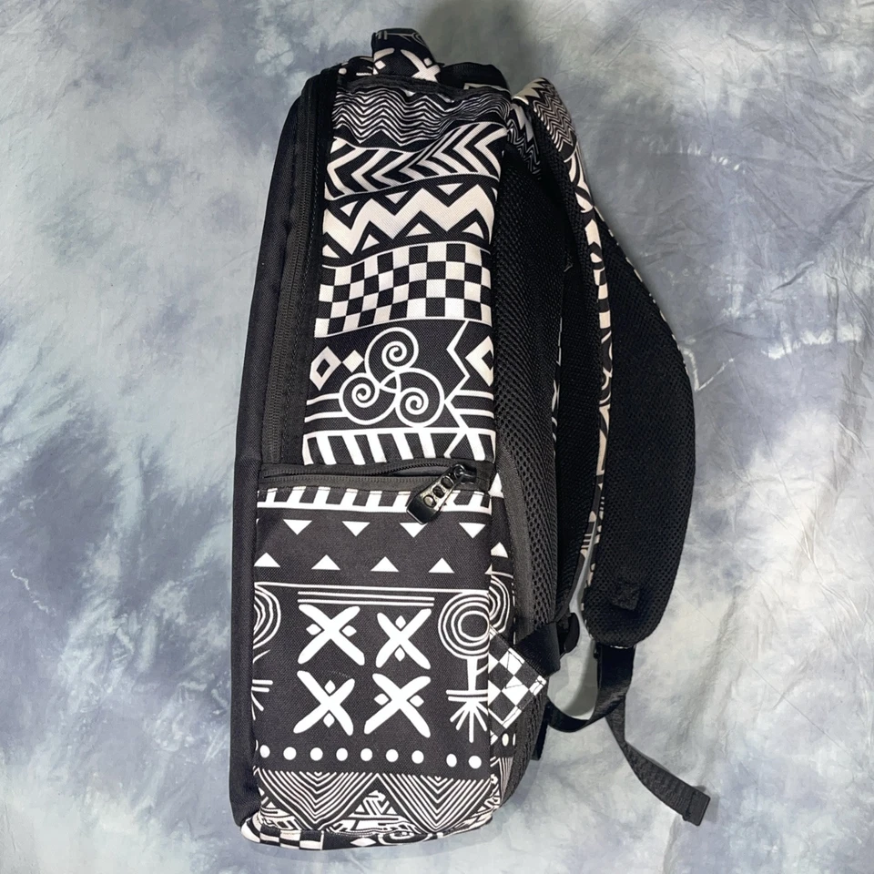 Because Of Then We Can Backpack Adjustable Straps Black & White Padded - Image 4 of 4