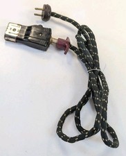 Vintage Snap-It Snap It Cloth Covered Appliance Power Cord 2 Prong On/Off Switch