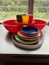 Vintage Picnic Set / Mid Century Mod Ingrid Chicago Guzzini Ball