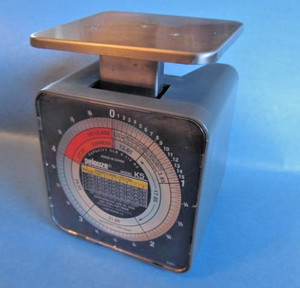 2002 Pelouze ~ Model K5 Tabletop Mechanical Postal Scale Capacity 5 lb x 1/2 oz
