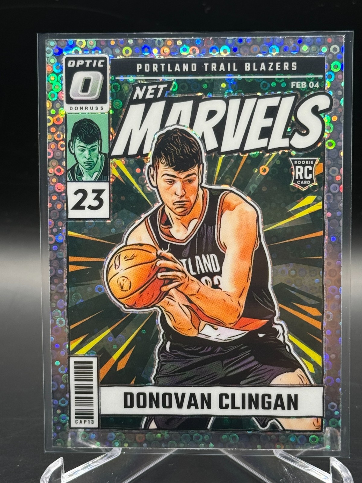 2024-25 Donruss Optic Donovan Clingan Net Marvels RC Fast Break Holo #11