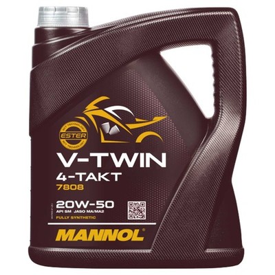 Motoröl Öl MANNOL 4-Takt V-TWIN 20W-50 4 Liter für BMW Ducati Harley Davidson