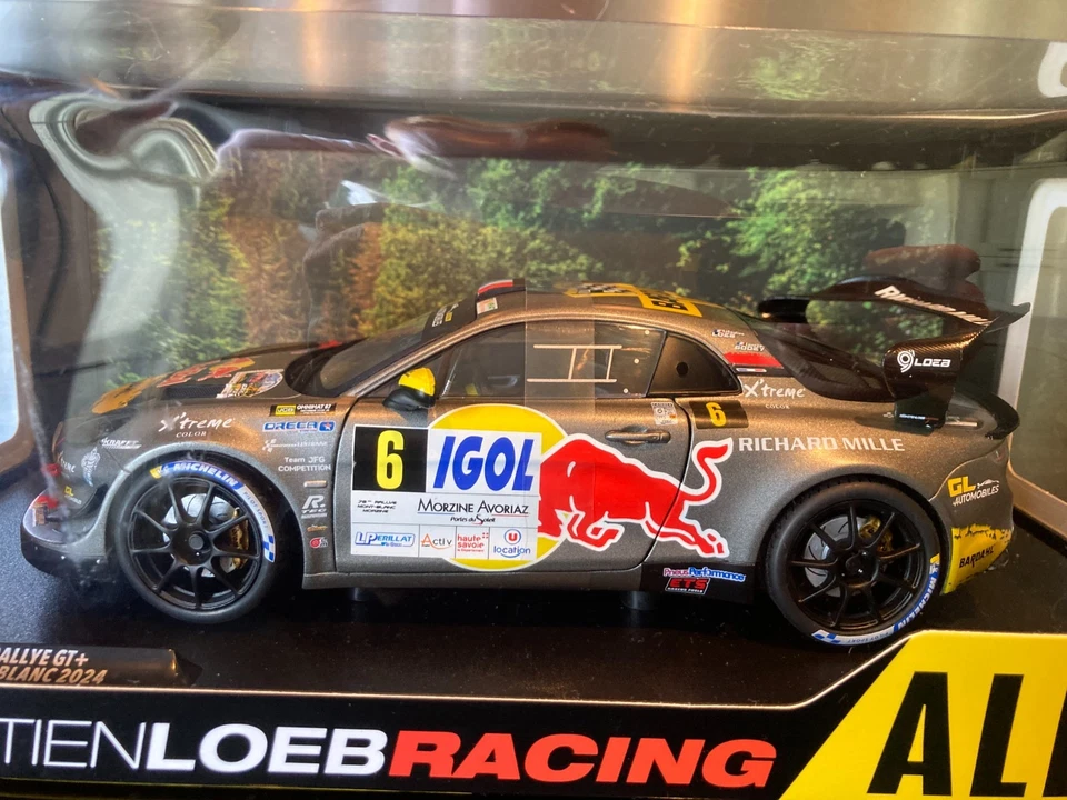 RARE ALPINE A110 RALLYE GT+ LOEB RALLYE MONT-BLANC 2024 BARDAHL 1/18 SOLIDO - Photo 2/4