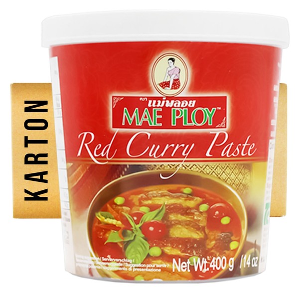 RED Curry Mae Ploy ThailäNdische Rote Currypaste 24X400G-image