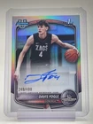DAVIS FOGLE 2025-26 BOWMAN CHROME U 1ST ROOKIE RC AUTO REFRACTOR /499 Q3882