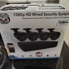 Night Owl 1080p HD Wired Security System 8 Channel DWR  4 Wired Cameras .