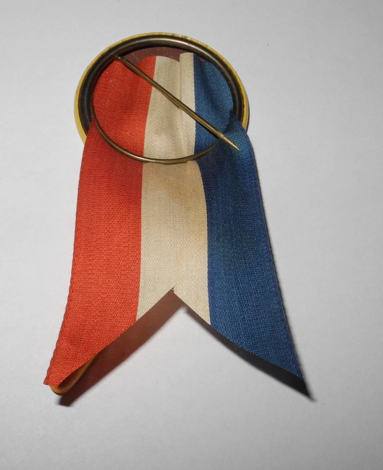 1950's Baseball Jackie Robinson Rookie Brooklyn Dodgers World Series Pin Ribbon - Image 2 of 2