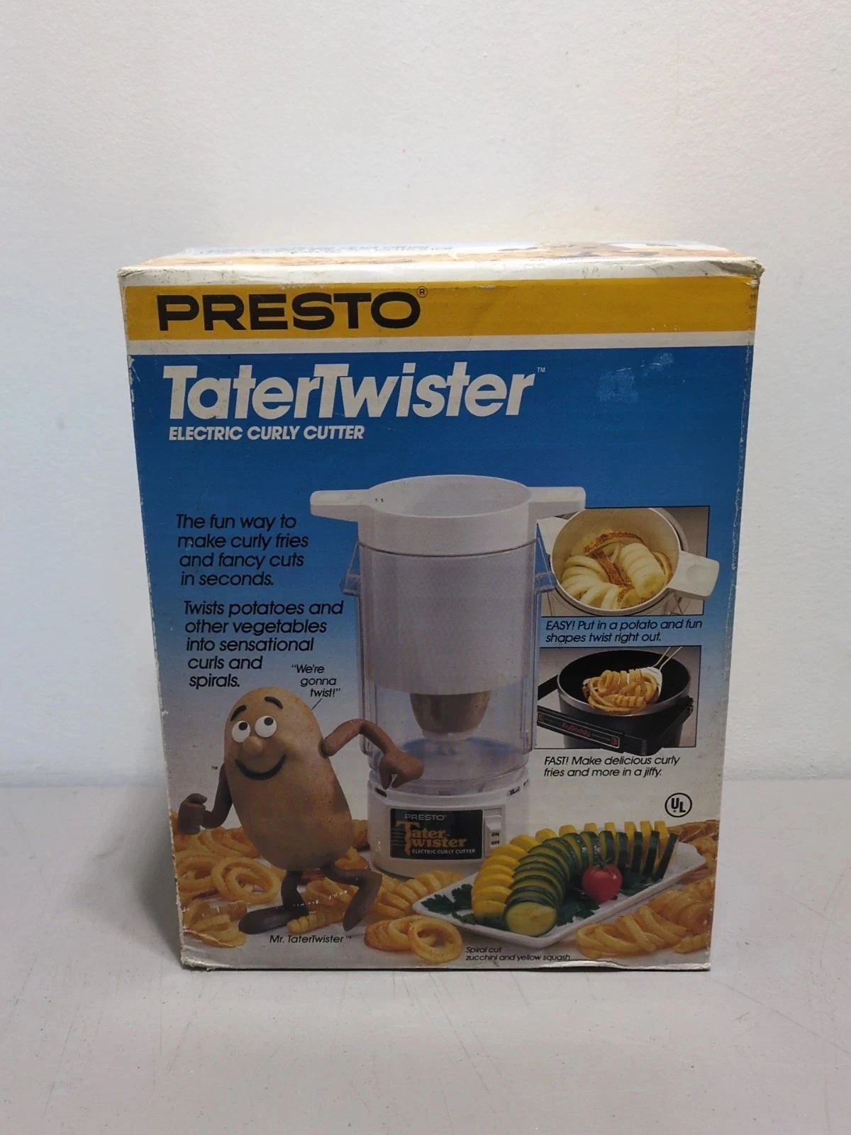 NEW Presto TaterTwister 02930 Electric Curly Cutter Spiral French Fries Vintage