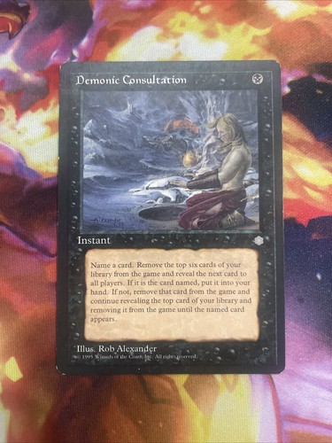 Demonic Consultation Ice Age Regular MTG Magic The Gathering