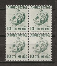 Mexico 1952? Ahorro Postal not in Scott block 4 MNH