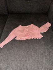 Mädchen Bolero Gr. 2-3 Jahre Rosa mit Knopf ...