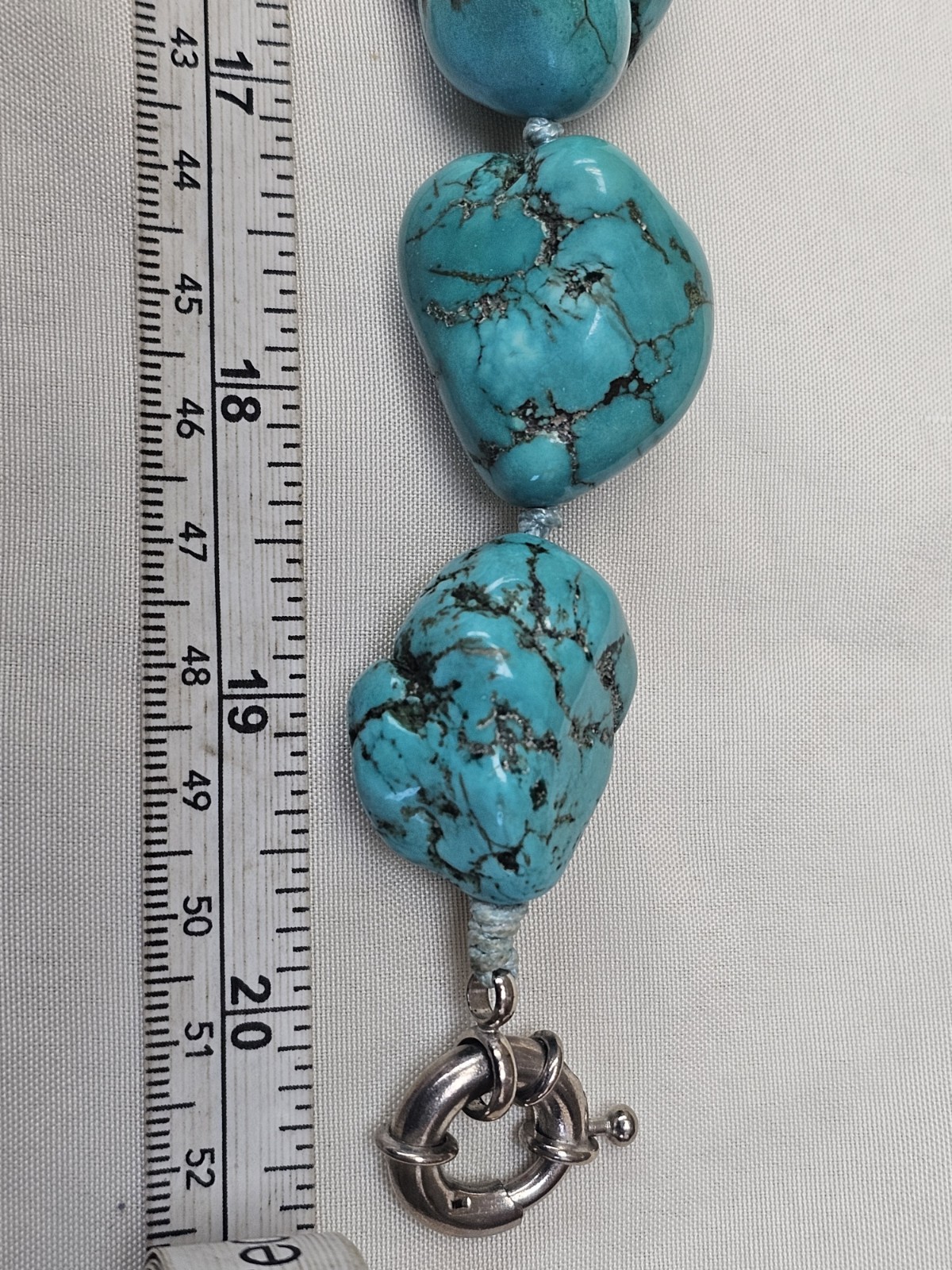 Beautiful Turquoise Statement Piece Necklace - image 16