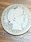 1915 Barber 90% Silver Half Dollar  US Coin