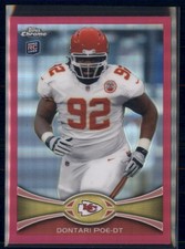 2012 Topps Chrome - Dontari Poe #94 Pink Refractor /399 (RC)