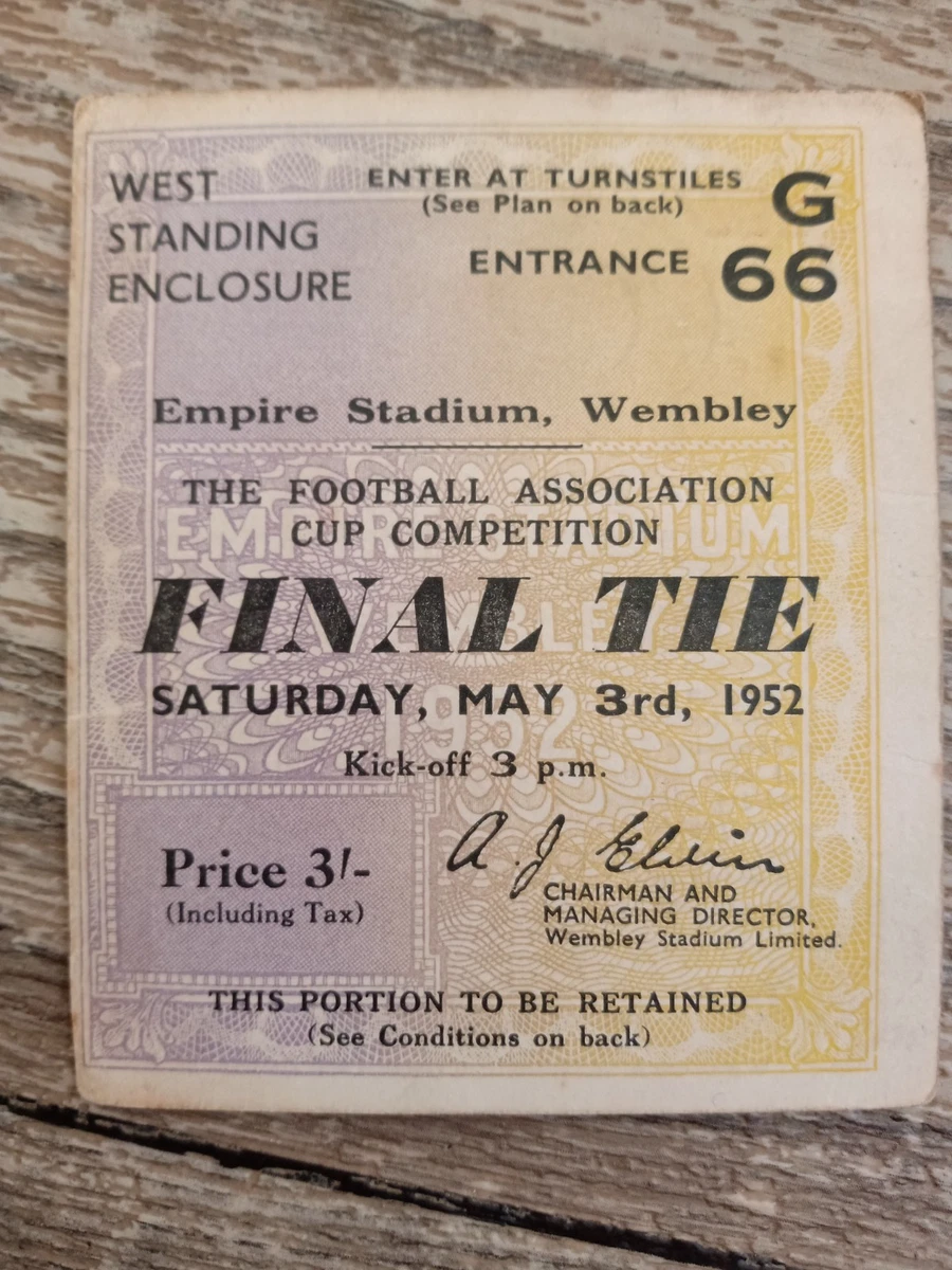 Ticket De Match Newcastle United Vs Blackburn Rovers, FA Cup, 14 Février 1999, Plié