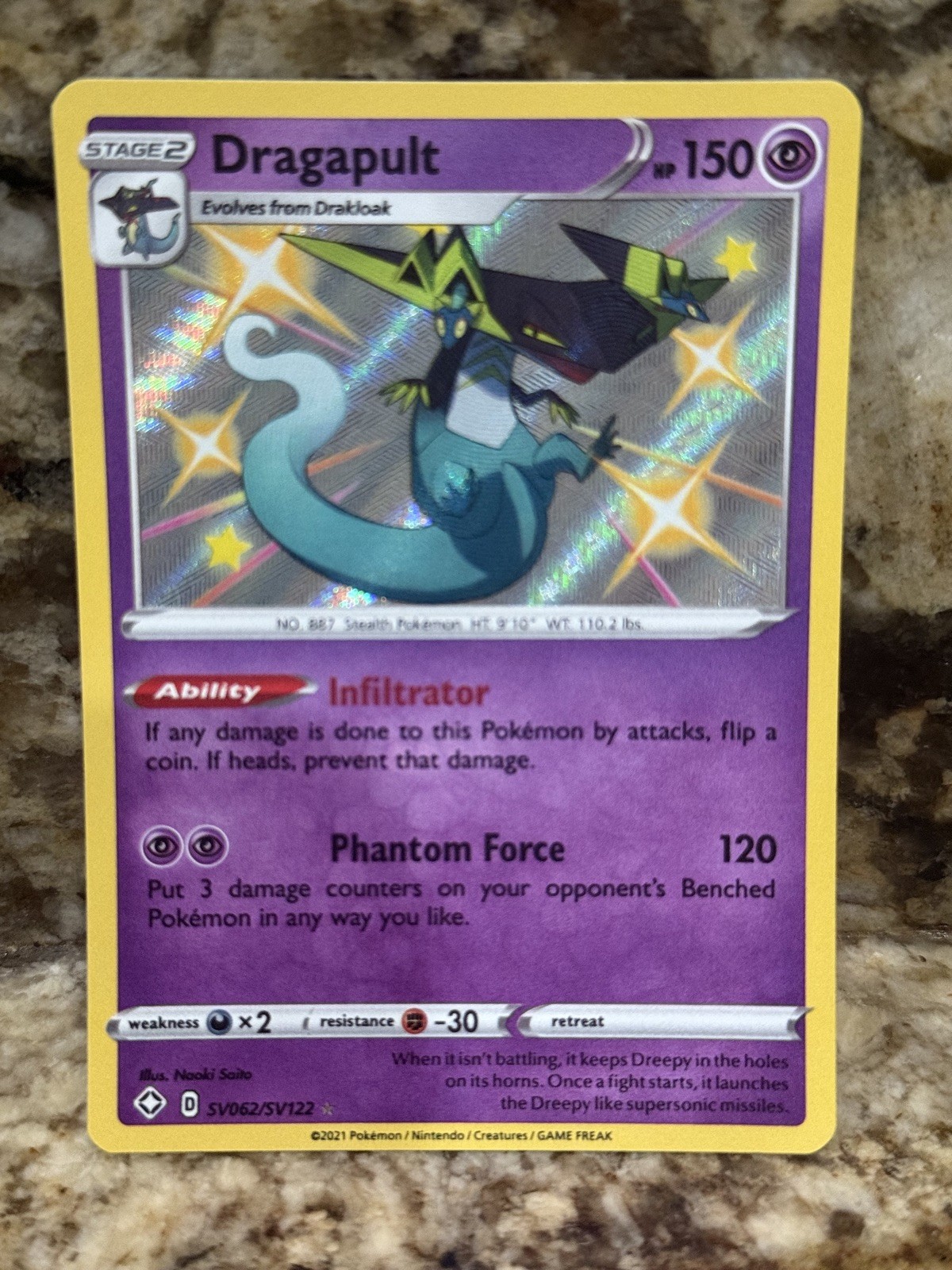 Dragapult SV062/SV122 - Shining Fates: Shiny Vault Holo Rare NM