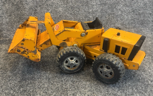 Giocattolo Costruzione Vintage Tonka Caricatore Frontale Acciaio Pressato Arancione - Foto 2 di 7