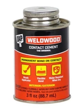 DAP Weldwood High Strength Rubber Contact Cement 3 oz