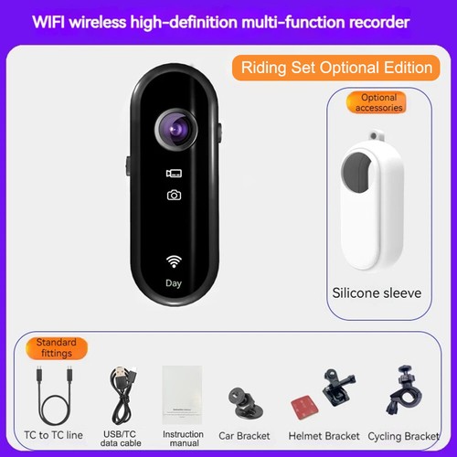 WIFI Cámara de Acción Deportiva 1080P HD Anti-Vibración Bicicleta Casco Mini Cámara Grabadora de Video - Imagen 26 de 30