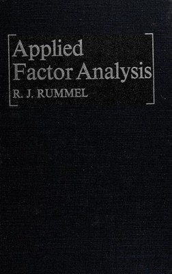 Angewandte Faktorenanalyse Hardcover Rudolph J. Rummel