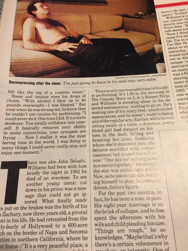 July 7, 1986 Newsweek Magazine Robin Williams Funny Man Comedy Club Rise - Picture 3 of 4