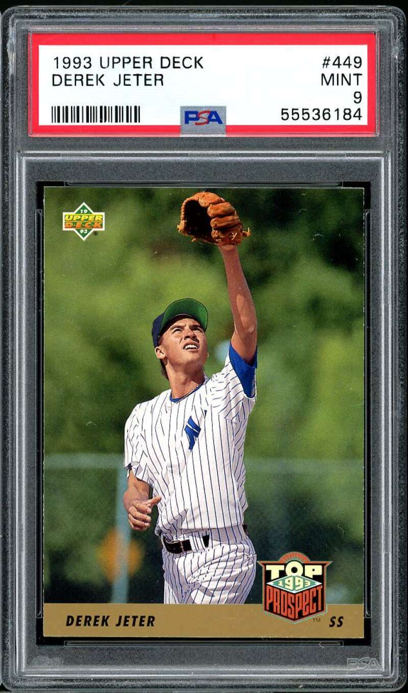 Derek Jeter Rookie Card 1993 Upper Deck #449 PSA 9 | eBay