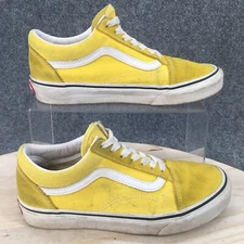 Vans Shoes Mens 5.5 Womens 7 Off the Wall Old Skool Low Sneakers 07698 Yellow