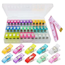 Sewing Clips for Fabric, Pack of 40, Wonder Mini Clamps, Quilting Clips, Mult...