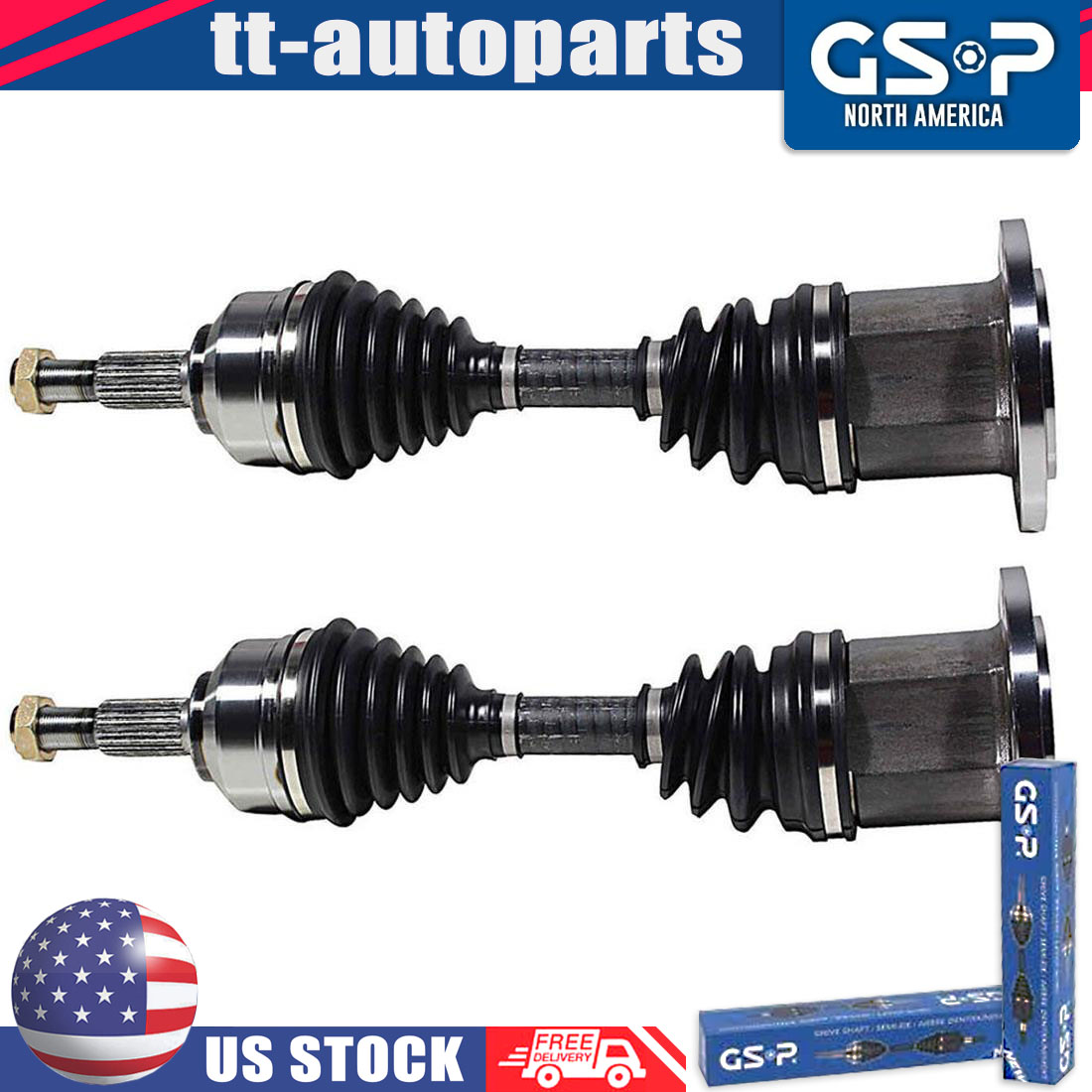 Front Left Right Fits DODGE DAKOTA 1987 1988 1989 1990 4WD