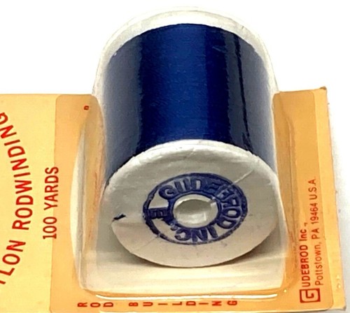 GUDEBROD Rod Winding Nylon Thread 100 Yard Spool Type E - Choose Your Color - Picture 35 of 97