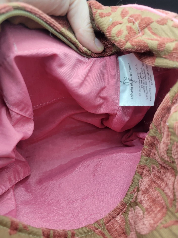 Bolso de Pañales Petunia Picklebottom Rosa Floral Jacquard En Relieve Cartera Foto 4 de 4