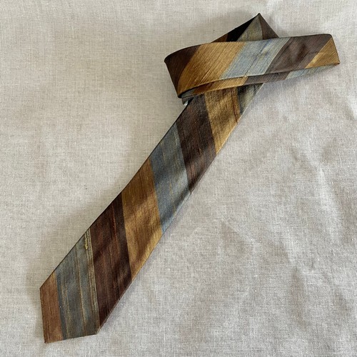vintage 60s necktie skinny 2 1/2" BLANFORD SAFARI silk nos AYRES mens store - Picture 5 of 5