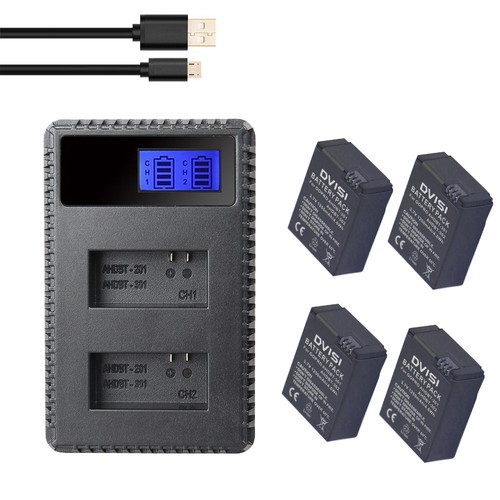 AHDBT-301 302 Battery USB Dual Charger for Gopro Hero 3/3 Hero3 Camera DVISI - Bild 6 von 18