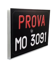Ferrari License Plate, Prova Modena  Metal Sign