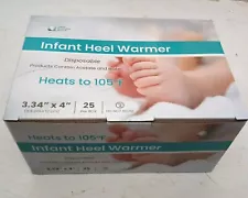 25 Pack Future Generation Disposable Instant Infant Heel Warmer | 3.34"x4"