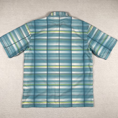 Tiger Woods Shirt Mens Large Blue Golf Casual Preppy Travel Workwear Vacation - Picture 2 of 11
