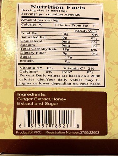4 20 Bag Boxes 252 Oz Honey Ginger Tea Original Flavor All Natural No Caffeine - 第 3/4 張圖片