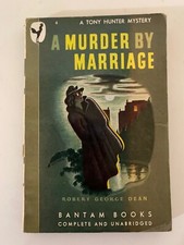 A Murder By Marriage Robert George Dean Vintage Crime PB Bantam #6 1945