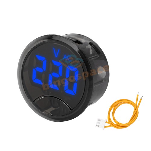 AC 50~265V DC 7-120V Voltmeter LED Digital Display Round 2/3-Wire Voltage Meter - Picture 31 of 32